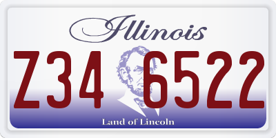 IL license plate Z346522