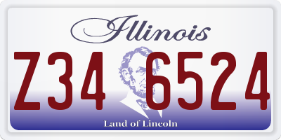 IL license plate Z346524