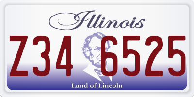 IL license plate Z346525
