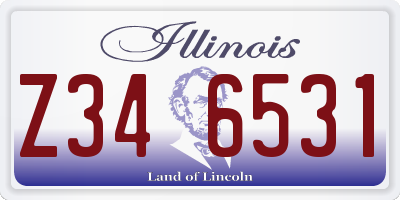 IL license plate Z346531