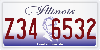 IL license plate Z346532