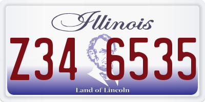 IL license plate Z346535