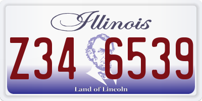 IL license plate Z346539