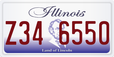 IL license plate Z346550