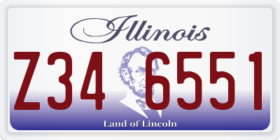 IL license plate Z346551