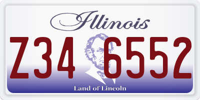 IL license plate Z346552