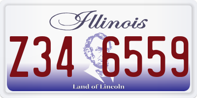 IL license plate Z346559
