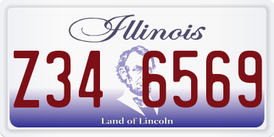 IL license plate Z346569