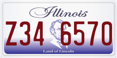 IL license plate Z346570
