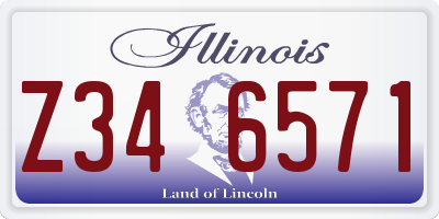 IL license plate Z346571