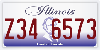 IL license plate Z346573
