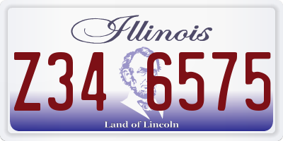 IL license plate Z346575