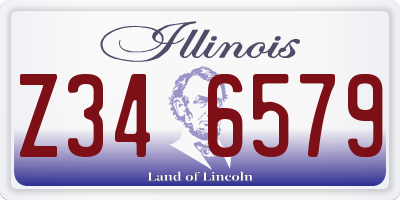 IL license plate Z346579
