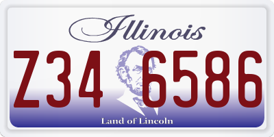 IL license plate Z346586