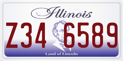 IL license plate Z346589