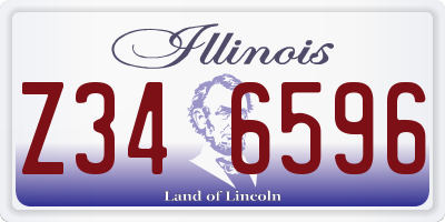IL license plate Z346596