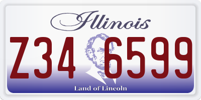 IL license plate Z346599