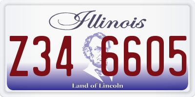 IL license plate Z346605