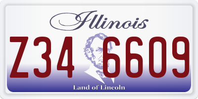 IL license plate Z346609