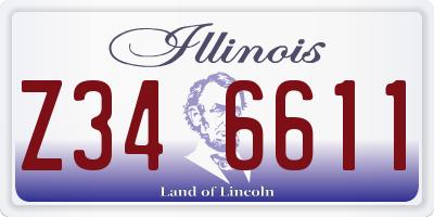 IL license plate Z346611
