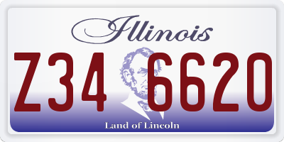 IL license plate Z346620