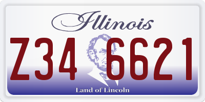 IL license plate Z346621