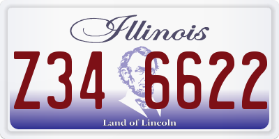 IL license plate Z346622