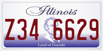 IL license plate Z346629