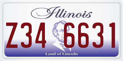 IL license plate Z346631