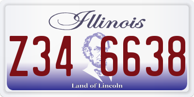 IL license plate Z346638