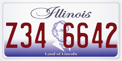 IL license plate Z346642