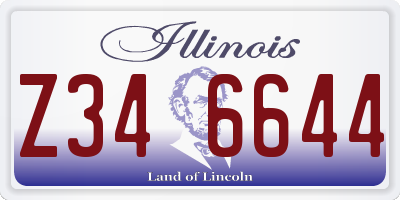 IL license plate Z346644