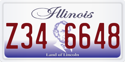 IL license plate Z346648