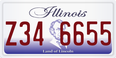 IL license plate Z346655