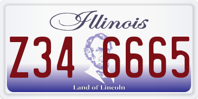 IL license plate Z346665