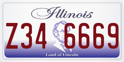 IL license plate Z346669