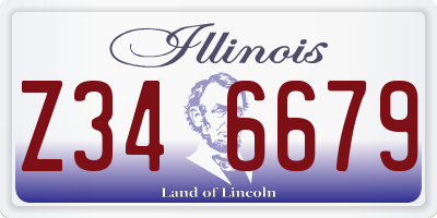 IL license plate Z346679