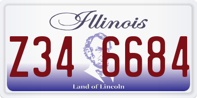 IL license plate Z346684