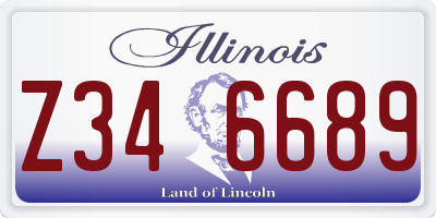 IL license plate Z346689