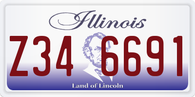 IL license plate Z346691