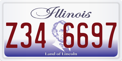 IL license plate Z346697