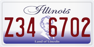 IL license plate Z346702