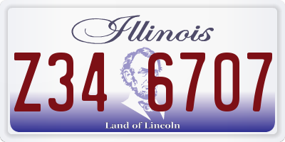 IL license plate Z346707