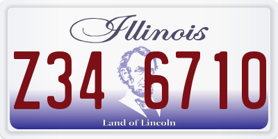 IL license plate Z346710