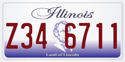 IL license plate Z346711