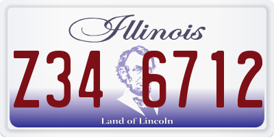 IL license plate Z346712
