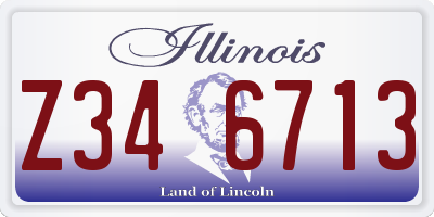 IL license plate Z346713
