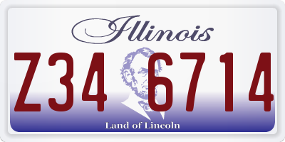 IL license plate Z346714