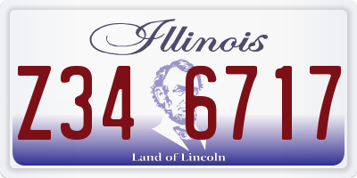 IL license plate Z346717