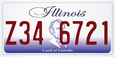 IL license plate Z346721